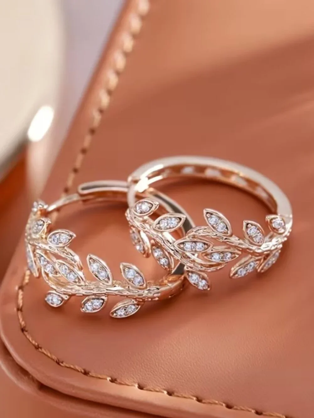 18K Gold Womens 2ct Diamond Small Hoop Earrings Ladies New 18 K Silver Jewelry_3